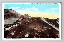 CO-Colorado Springs, The Switchbacks, Pikes Peak Auto Highway, Vintage Postcard picture