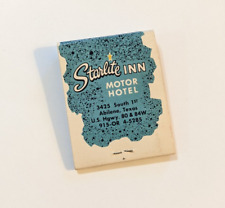 Starlight Inn Abilene Texas Vintage Matchbook Mid-Century Motor Hotel Unused picture