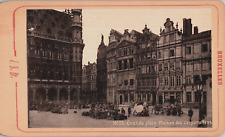 c1900 Bruxelles Brussels Guild House Square Photo Cabinet Card Photograph J N Br picture