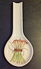 Ceramica Cuore CIPOLLINE Green Onion Ceramic Spoon Rest 11