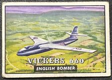 1952 TOPPS WINGS VICKERS 660 #114 LOWER GRADE CREASED picture