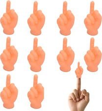 Tiny Hands for Fingers 10 Pcs Tiny Hands (Middle Finger Sign) Premium Rubber Lit picture