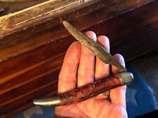 RARE 1942 Pat HAMMER BRAND USA 1-Bld w Btl Opnr FISHING Pocket KNIFE FOR REPAIR picture