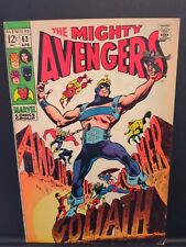 The Avengers #63 * KEY  1st CLINT BARTON AS GOLIATH  Marvel Comics 1969  picture