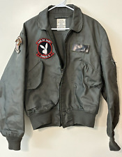 US Military Flyers Jacket With Patches MIL-J-83382C Size 42-44 picture