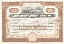 Eastern Steamship Lines Inc. - Stock Certificate - Shipping Stocks picture