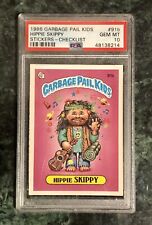 1986 Garbage Pail Kids #91b Hippie Skippy PSA 10 GEM MT Checklist picture