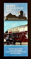 1970s Heini's Bunker Hill Village Berlin Ohio VTG Travel Brochure Amish Country picture