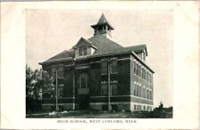 Vintage Postcard High School West Concord MN Minnesota 1909                I-104 picture