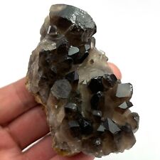 128g New Black Smoked Crystal Meditation Energy Pillar Crystal Tower Tip B932 picture