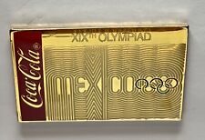1968 Mexico Olympic Pin ~ Sponsor ~ Coca Cola ~ Coke ~ Commemorative Poster picture