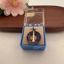 VINTAGE ~ APOLLO MISSION EMPLOYEE ~ NASA ~ CREST CRAFT PENDANT MEDAL ~ W/BOX picture