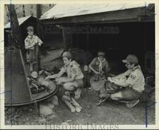 1981 Press Photo Troop 162 Boy Scouts camping at Pouch Camp - sia04205 picture
