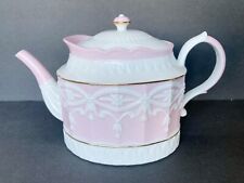 LENOX High Tea Pink TEA POT Teapot Ornate 36 oz Renaissance Tea Party picture