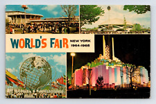 Vintage 5.5 x 3.5 inch postcard unposted 1964-1965 NEW YORK WORLDS FAIR picture