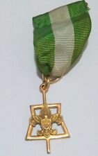 Vintage Boy Scout Training Award Medal 1/20th 10K Gold Filled picture