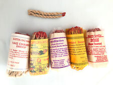 5 SET Tibetan Hand Rolled ROPE INCENSE Natural Yoga Scent NEPAL 45 per Pack S2 picture