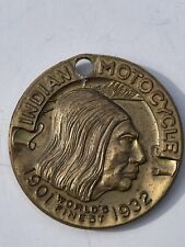 1932 George Washington Indian Motorcycle Dealer Key Chain Antique Harley picture