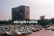 1970s Original slide - Hundreds of Cars Parking lot Mexico City University picture
