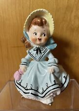 Vintage CONSCO Marilyn Exclusives Bloomer Easter Bonnet Girl Planter Figurine picture