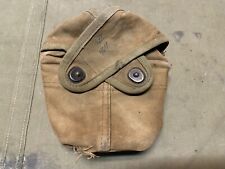 ORIGINAL WWII US USMC MARINE P1941 3RD PATTERN CANTEEN COVER picture