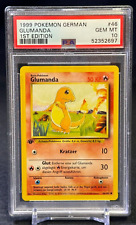 Charmander Glumanda 1999 Pokemon German Base Set 1st Ed. #46/102 PSA 10 GEM MINT picture