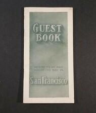SAN FRANCISCO CA Guest Book Union Square Hotel Emporium Store Guide Map 1908 picture