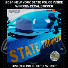 2023-2024 New York State Trooper NYSP PBA Style Inside Window Sticker picture