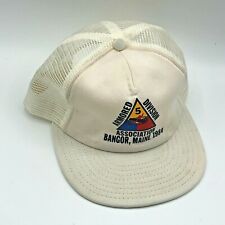 WWII US Army 5th Armored Corps Association Bangor Maine Reunion 1984 White Hat picture