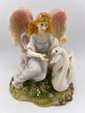 Vintage Roman Seraphim Classics Olivia Loving Heart Angel with Swan Figurine picture