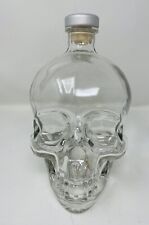 Crystal Head Vodka Clear Skull Bottle & Cork Top Empty 1.75 L picture