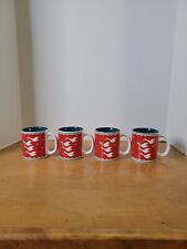 Set Of 4 Going Home For Christmas Goose Coffee Mugs picture