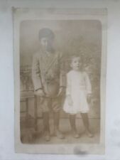 VTG 1914 Postcard - Photo of 2 Children Postcard sent to Menlo, Georgia  picture