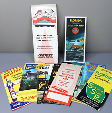 Vintage 1950s MIAMI FL MAPS COUTURE RENTAL CAR GULF Turnpike Musa RARE  Lot picture