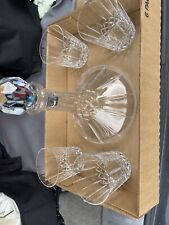 Wedgwood Crystal Ship's Decanter 4 Double Old Fashioned Tumblers picture