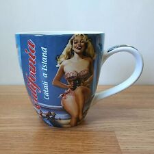 16 Oz California Catalina Island Coffee Mug Tea Cup Souvenir Retro Bathing Suits picture