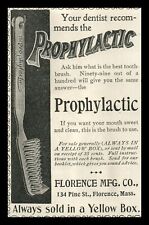 1899 Florence Prophylactic Dental Toothbrush Quack Medicine Original Ad 7587 picture