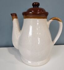 Vintage Teapot Brown And Tan Made In Taiwan Large picture