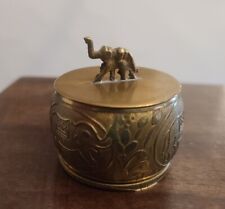 Vintage Brass Lidded Container from India picture