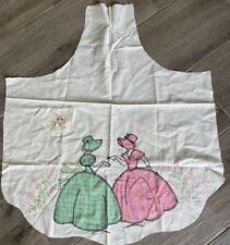 Vintage SOUTHERN BELLE quilted embroidered incomplete apron or repurpose picture