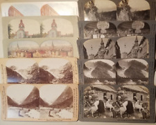 SCANDINAVIA ~ LOT of 10 Antique Stereoview Cards ~ INGERSOLL ~KEYSTONE ~AMERICAN picture