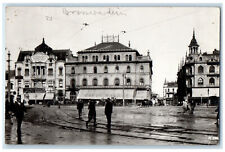 Oradea Bihor County Romania RPPC Photo Postcard Oradea Square 1933 Vintage picture