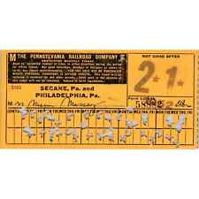 1952 Pennsylvania Railroad Company Restricted Monthly Ticket SE8 picture