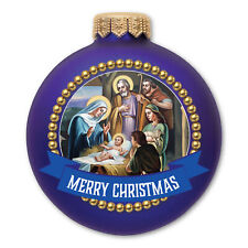Merry Christmas Nativity Scene Ornament Magnet picture