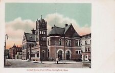 United States Post Office, Springfield, Massachusetts, Early Postcard, Unused picture