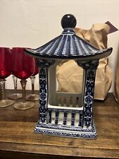 blue and white chinese porcelain Budda Hut picture
