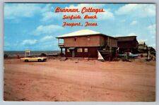 Postcard Freeport Texas Surfside Beach Brannan Cottages Office picture