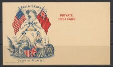 1898 Canada/USA ~ Anglo-Saxon ~ Gloria Mundi ~ Patriotic ~ Wilson (Montreal) EXC picture