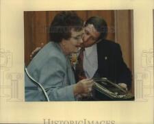 1991 Press Photo Mayor Lila Cockrell and Councilman James Hasslocher at Meeting picture