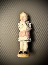German Style Antique Boy Bisque Porcelain Figurine Unknown Maker Very Old Rare picture